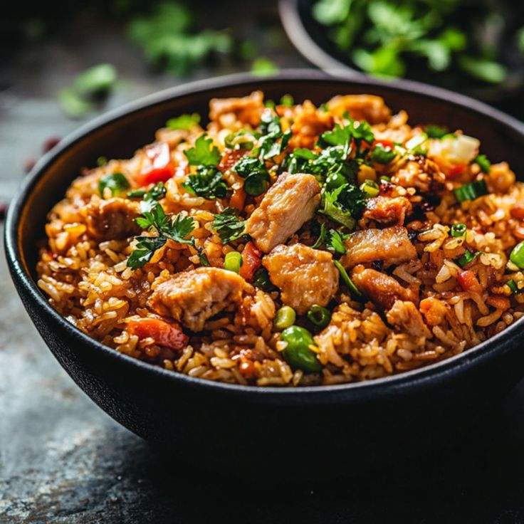 Mixed Non-Veg Rice Schezwan (Chicken, Mutton, Prawn)