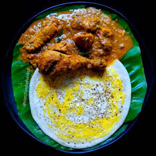 Egg Dosa with Chicken Curry