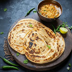 Parotta with Dal Fry