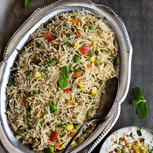 Mixed Veg Rice (Veg, Paneer, Mushroom, Baby Corn)