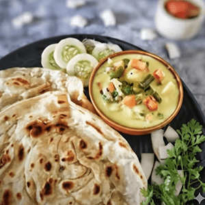 Parotta with Veg Stew